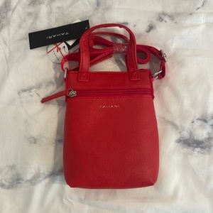 NWT Tahari RED crossbody purse